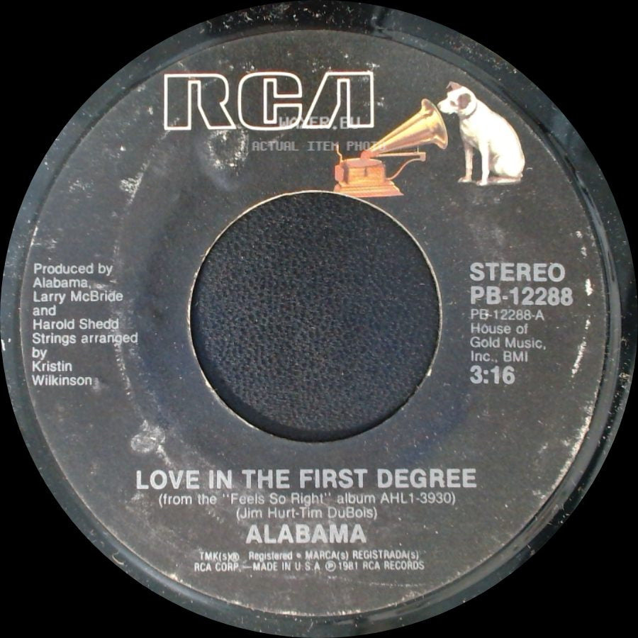 Alabama - Love In The First Degree / Ride The Train side A