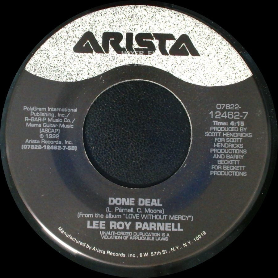 Lee Roy Parnell - Love Without Mercy / Done Deal side B