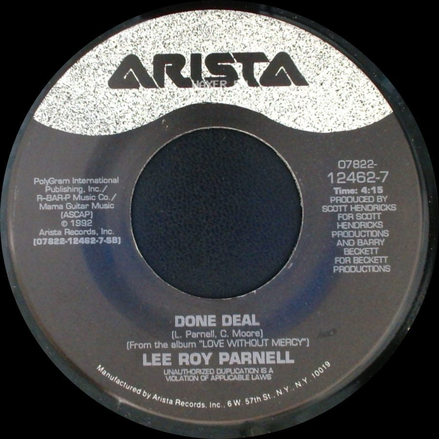 Lee Roy Parnell - Done Deal / Love Without Mercy side A