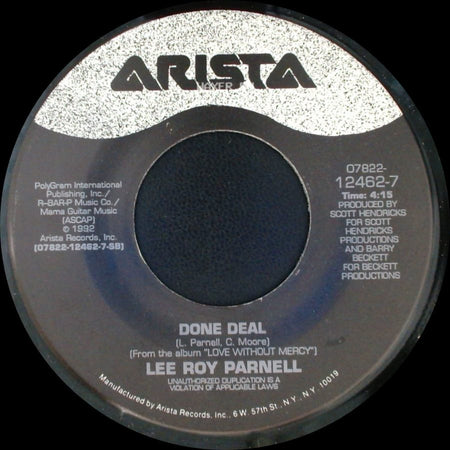 Lee Roy Parnell - Done Deal / Love Without Mercy side A