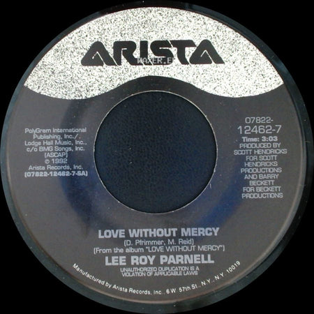 Lee Roy Parnell - Done Deal / Love Without Mercy side B