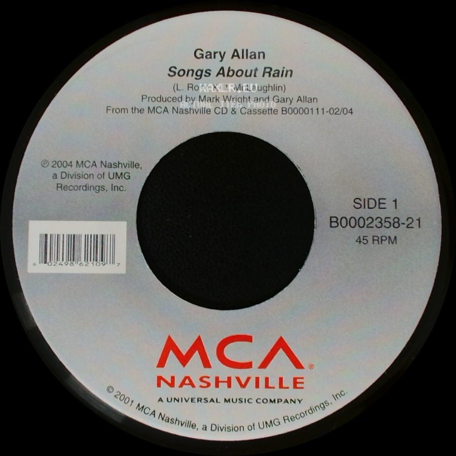 Gary Allan - Songs About Rain / You Don't Know A Thing About Me side A