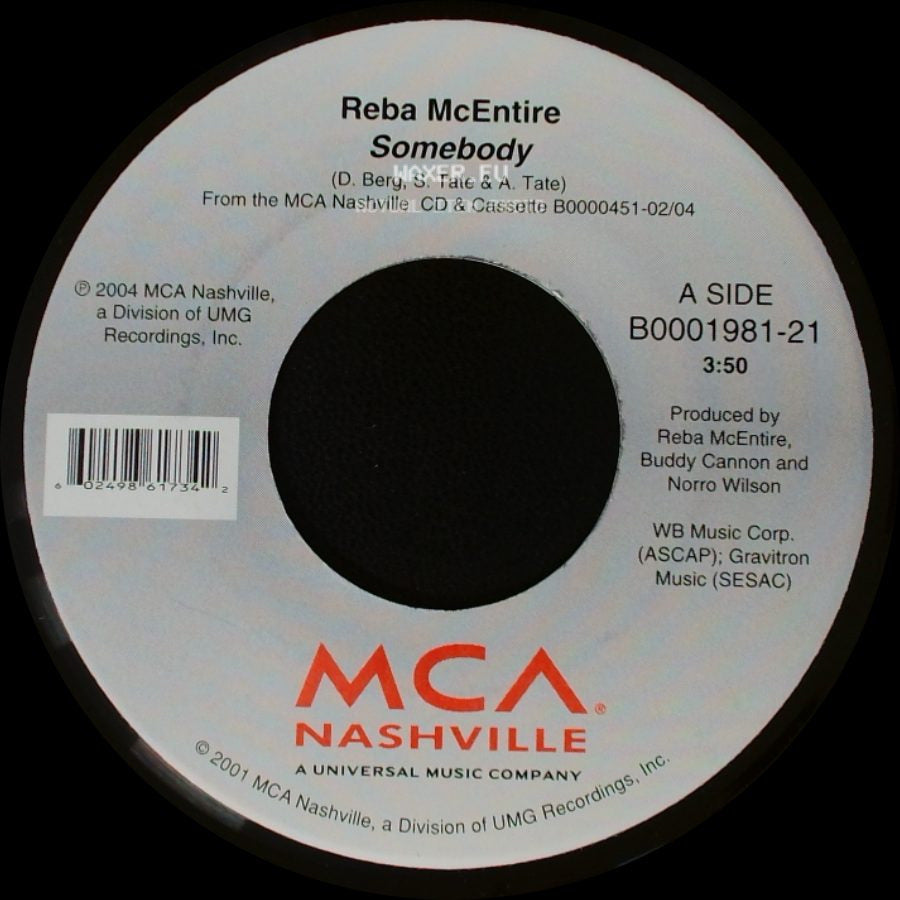 Reba Mcentire - Somebody / Moving Oleta side A