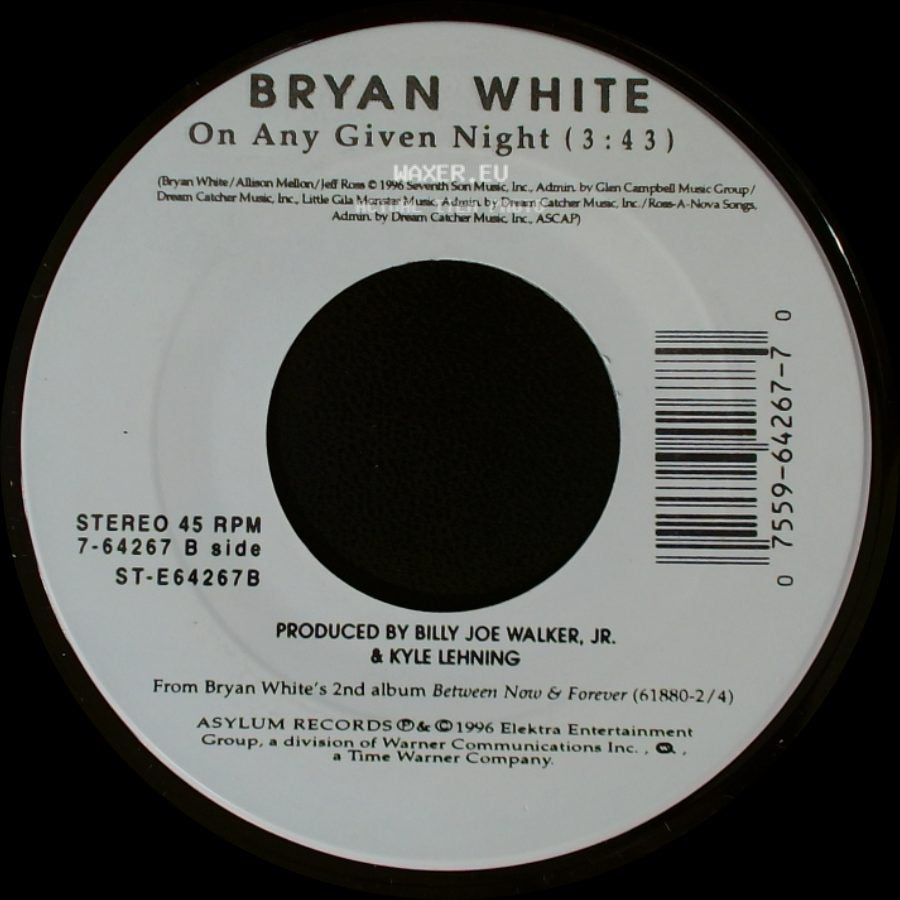 Bryan White - So Much For Pretending / On Any Given Night side B
