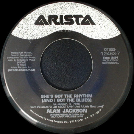 Alan Jackson - She's Got The Rhythm (And I Got The Blues) / She Likes It Too side A