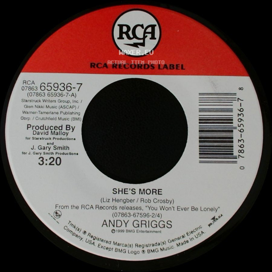 Andy Griggs - She's More / I'll Go Crazy side A