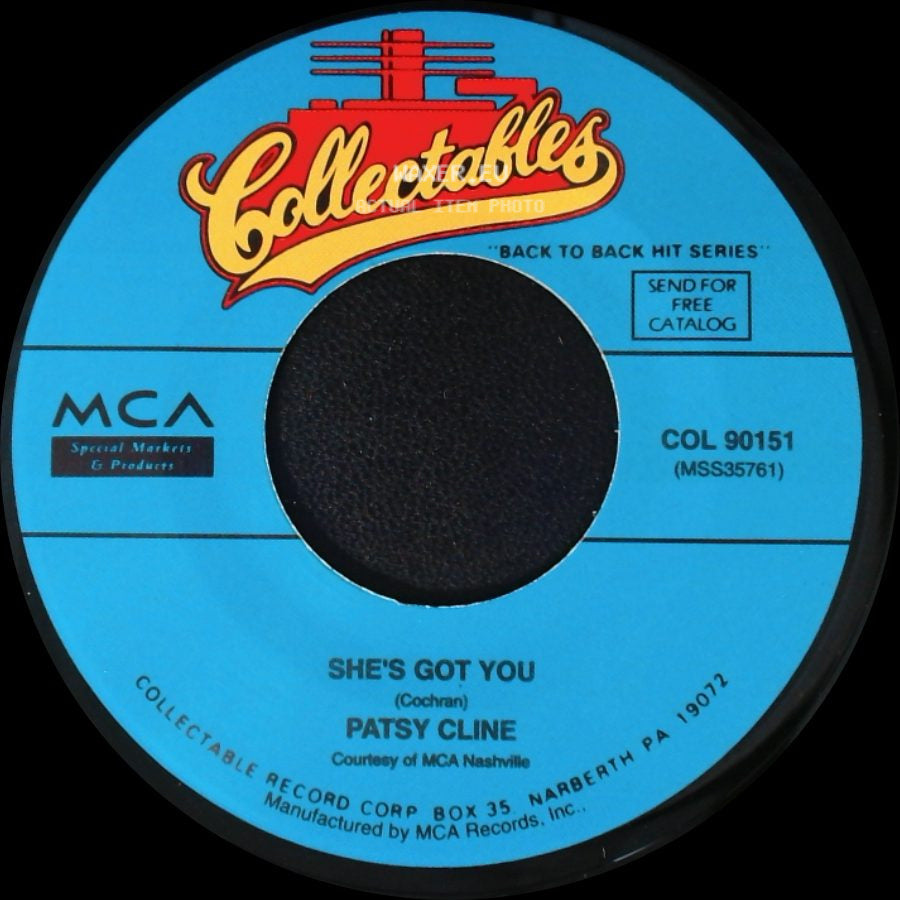 Patsy Cline - Leavin' On Your Mind / She's Got You side B