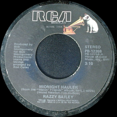 Razzy Bailey - Midnight Hauler / Scratch My Back (And Whisper In My Ear) side A