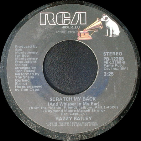 Razzy Bailey - Midnight Hauler / Scratch My Back (And Whisper In My Ear) side B