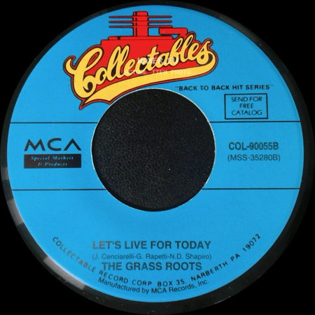 The Grass Roots - Let's Live For Today / Midnight Confessions side A