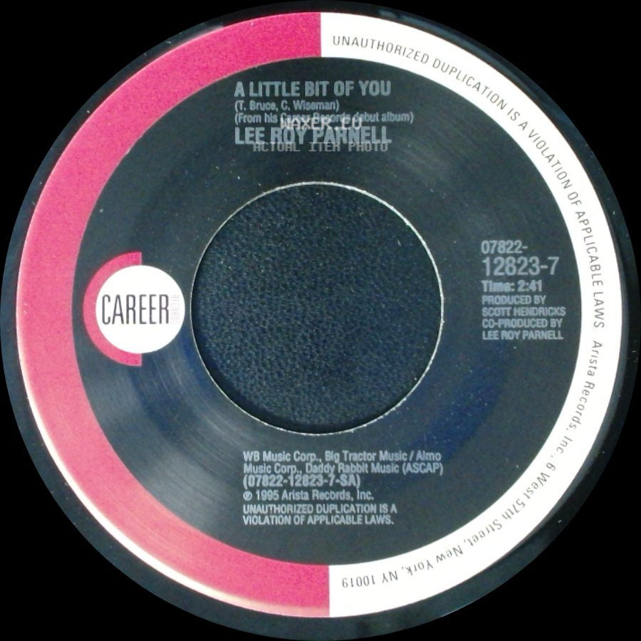 Lee Roy Parnell - Givin' Water To A Drowning Man / A Little Bit Of You side B