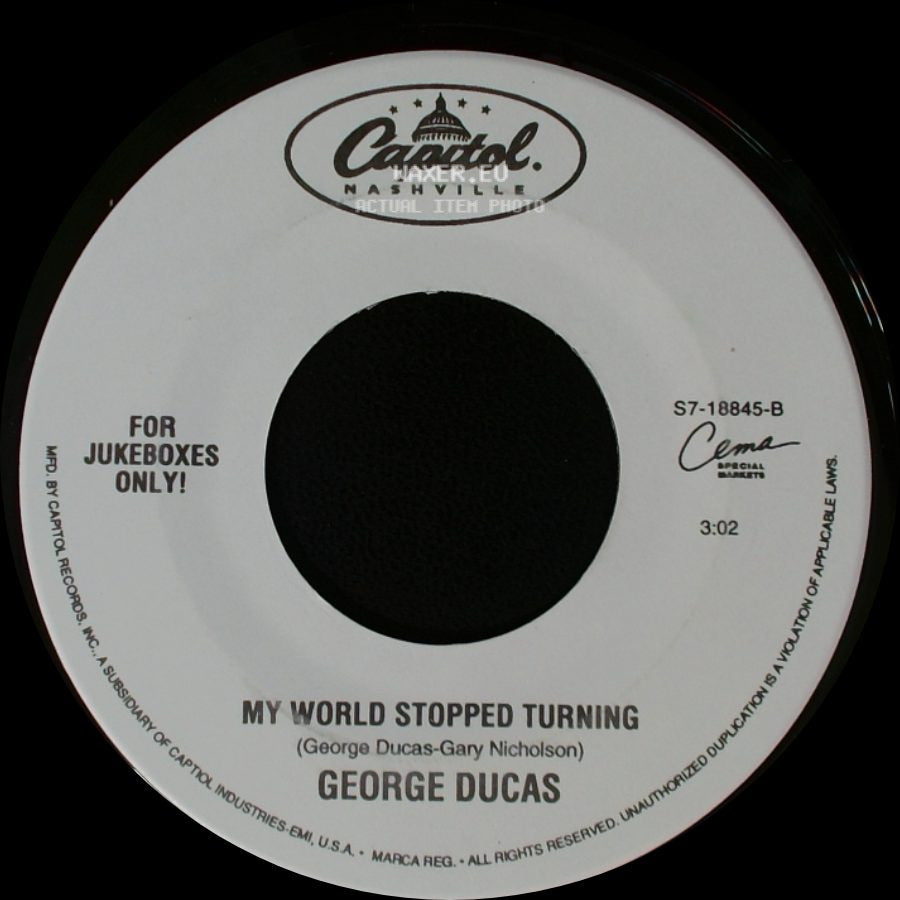 George Ducas - Kisses Don't Lie / My World Stopped Turning side B