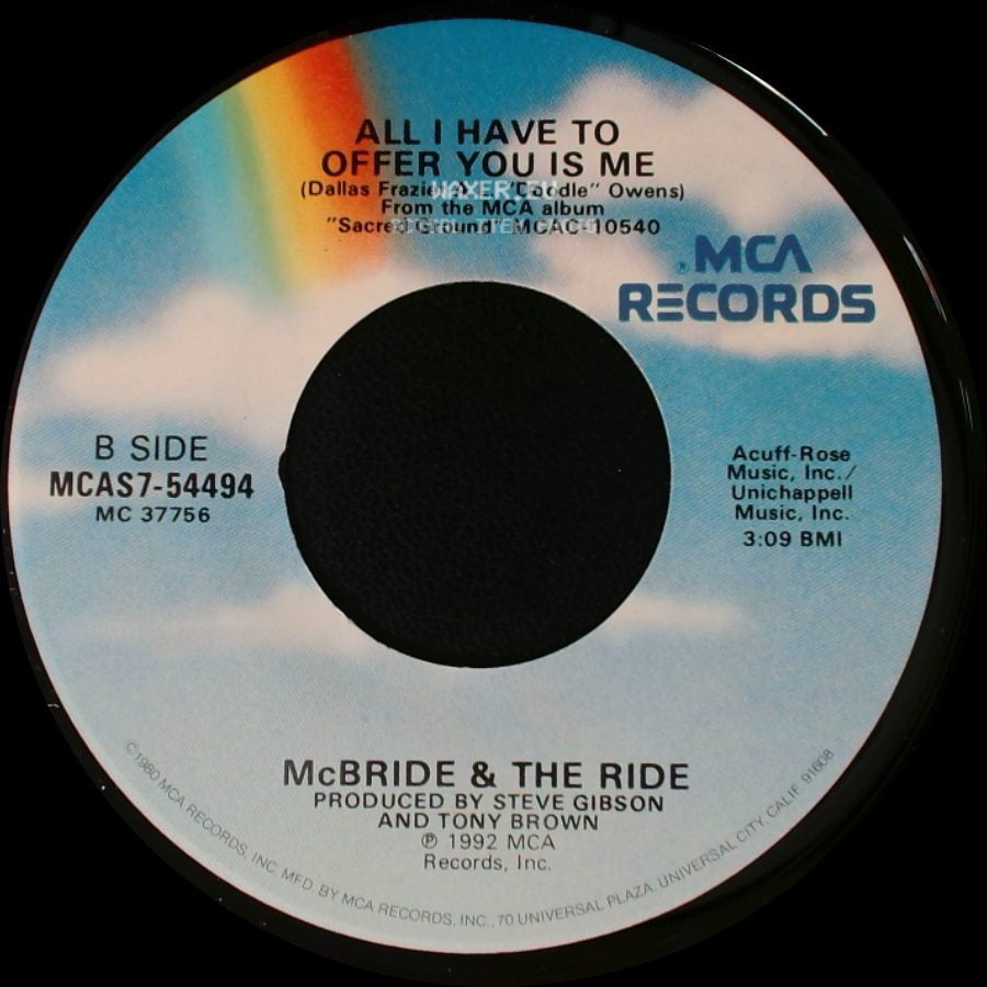 Mcbride & The Ride - Just One Night / All I Have To Offer You Is Me side B