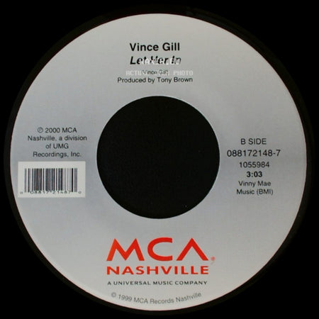 Vince Gill - Let's Make Sure We Kiss Goodbye / Let Her In side B
