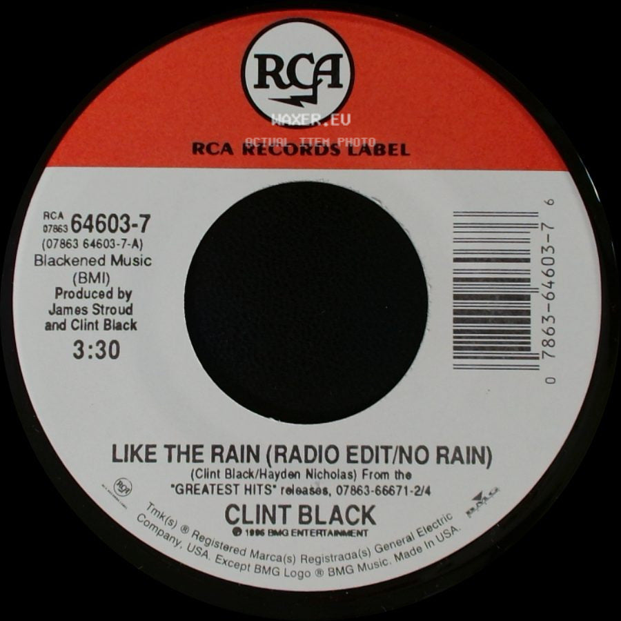 Clint Black - Like The Rain (Radio Edit/No Rain) / Desperado side A