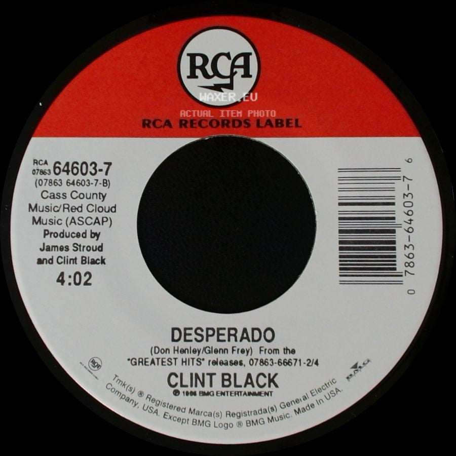 Clint Black - Like The Rain (Radio Edit/No Rain) / Desperado side B