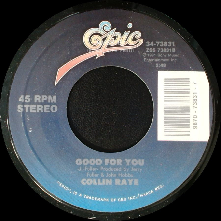 Collin Raye - All I Can Be (Is A Sweet Memory) / Good For You side B