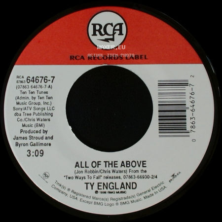 Ty England - All Of The Above / Sure side A
