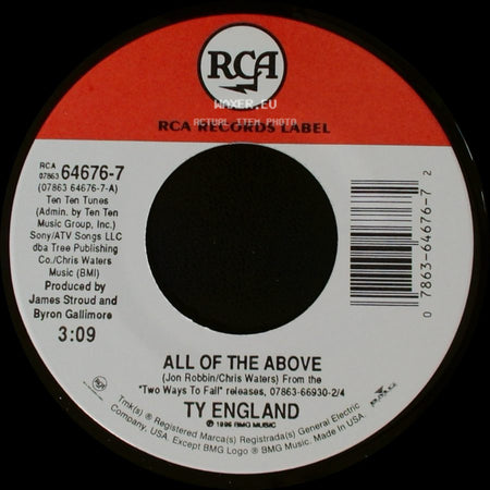 Ty England - All Of The Above / Sure side A