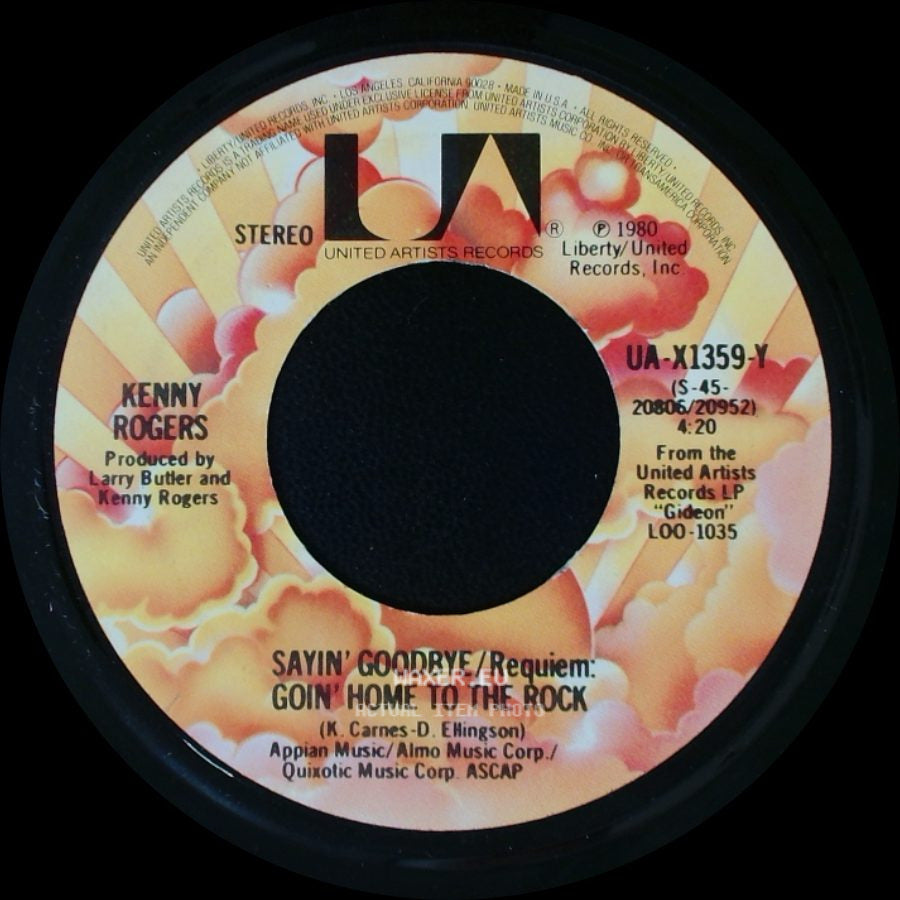 Kenny Rogers - Sayin' Goodbye/Requiem: Goin' Home To The Rock / Love The World Away side A