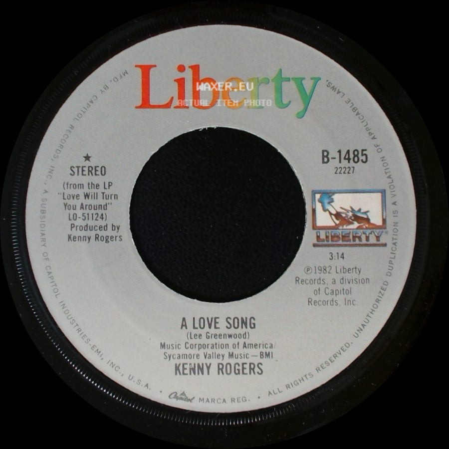 Kenny Rogers - A Love Song / The Fool In Me side A