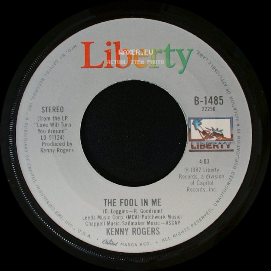 Kenny Rogers - A Love Song / The Fool In Me side B