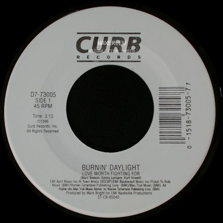 Say Yes - Burnin' Daylight Love Worth Fighting For / Burnin' Daylight side A