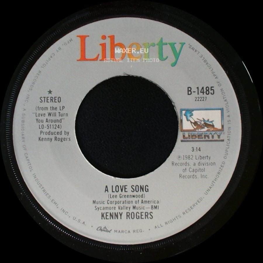 Kenny Rogers - A Love Song / The Fool In Me side A