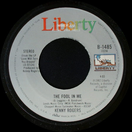 Kenny Rogers - A Love Song / The Fool In Me side B