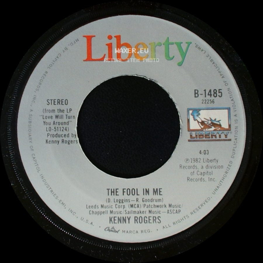 Kenny Rogers - A Love Song / The Fool In Me side B