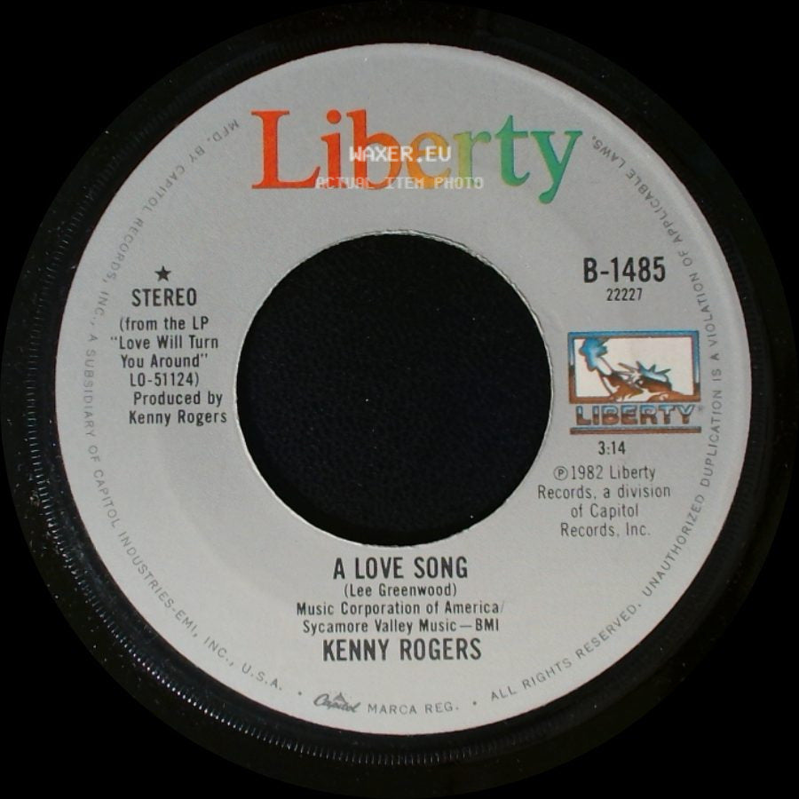 Kenny Rogers - A Love Song / The Fool In Me side A