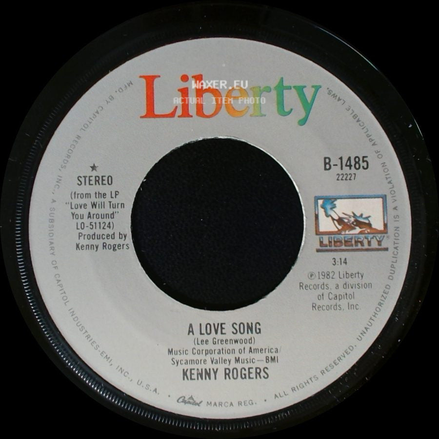 Kenny Rogers - A Love Song / The Fool In Me side A