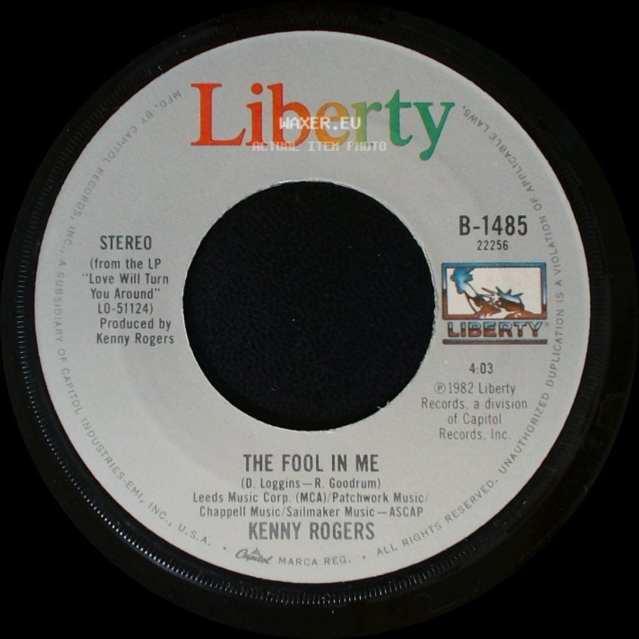 Kenny Rogers - A Love Song / The Fool In Me side B