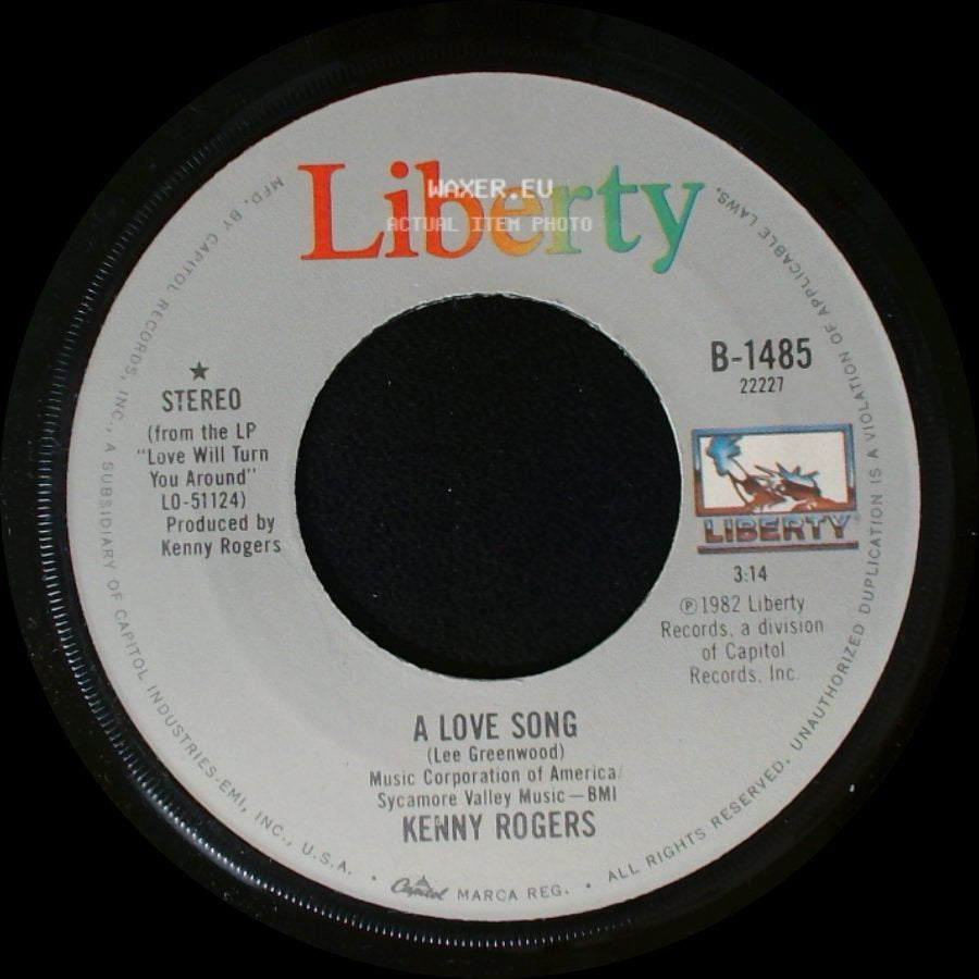Kenny Rogers - A Love Song / The Fool In Me side A