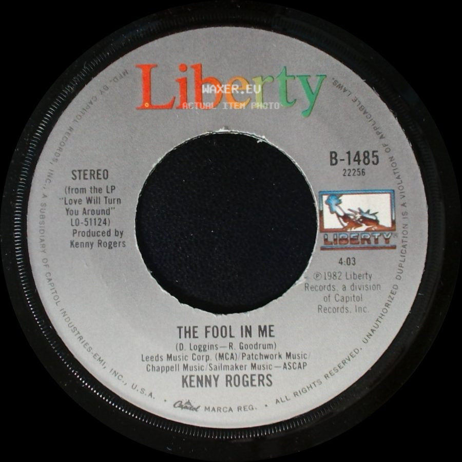 Kenny Rogers - A Love Song / The Fool In Me side B