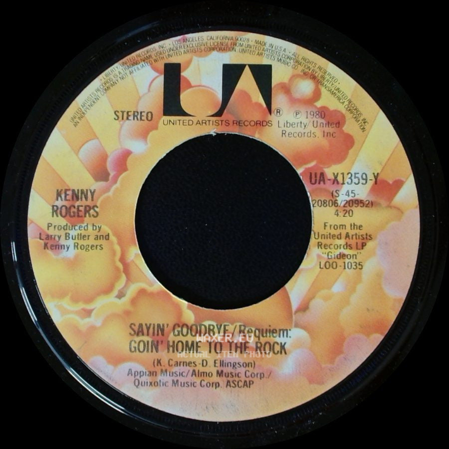 Kenny Rogers - Love The World Away / Sayin' Goodbye / Requiem: Goin' Home To The Rock side B