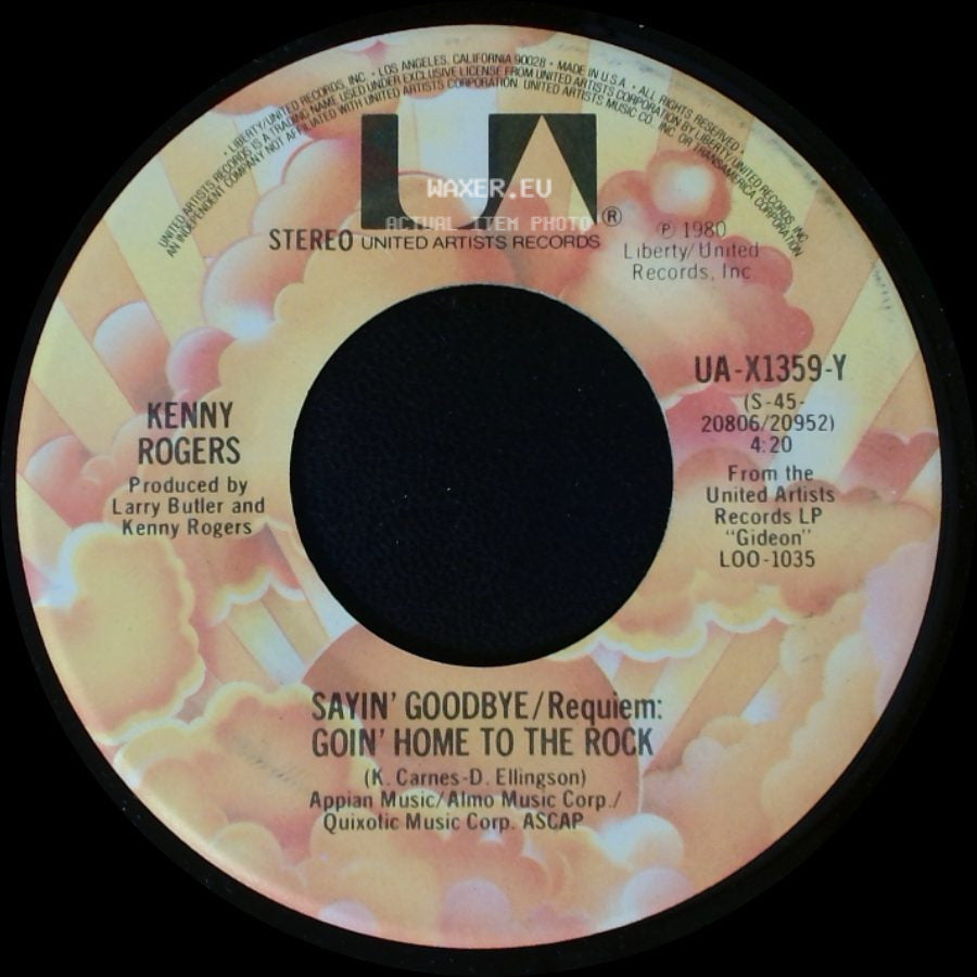 Kenny Rogers - Sayin' Goodbye / Requiem: Goin' Home To The Rock / Love The World Away side A