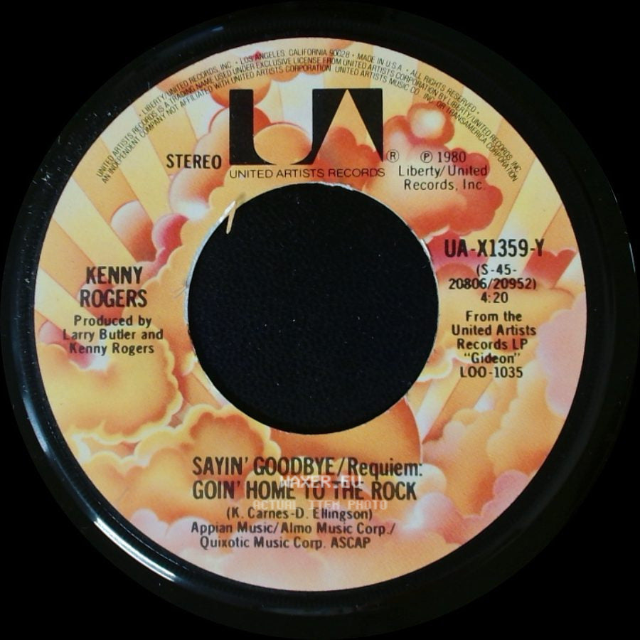 Kenny Rogers - Sayin' Goodbye/Requiem: Goin' Home To The Rock / Love The World Away side A