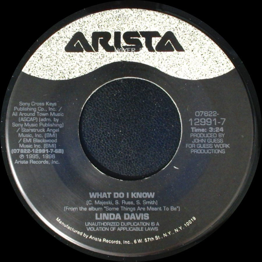 Linda Davis - A Love Story In The Making / What Do I Know side B