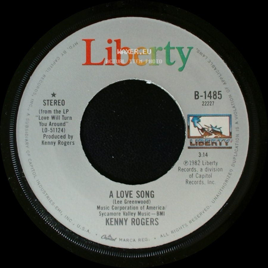 Kenny Rogers - A Love Song / The Fool In Me side A