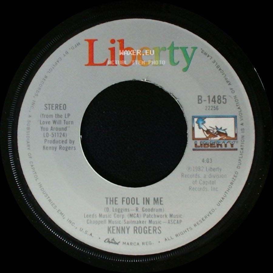 Kenny Rogers - A Love Song / The Fool In Me side B