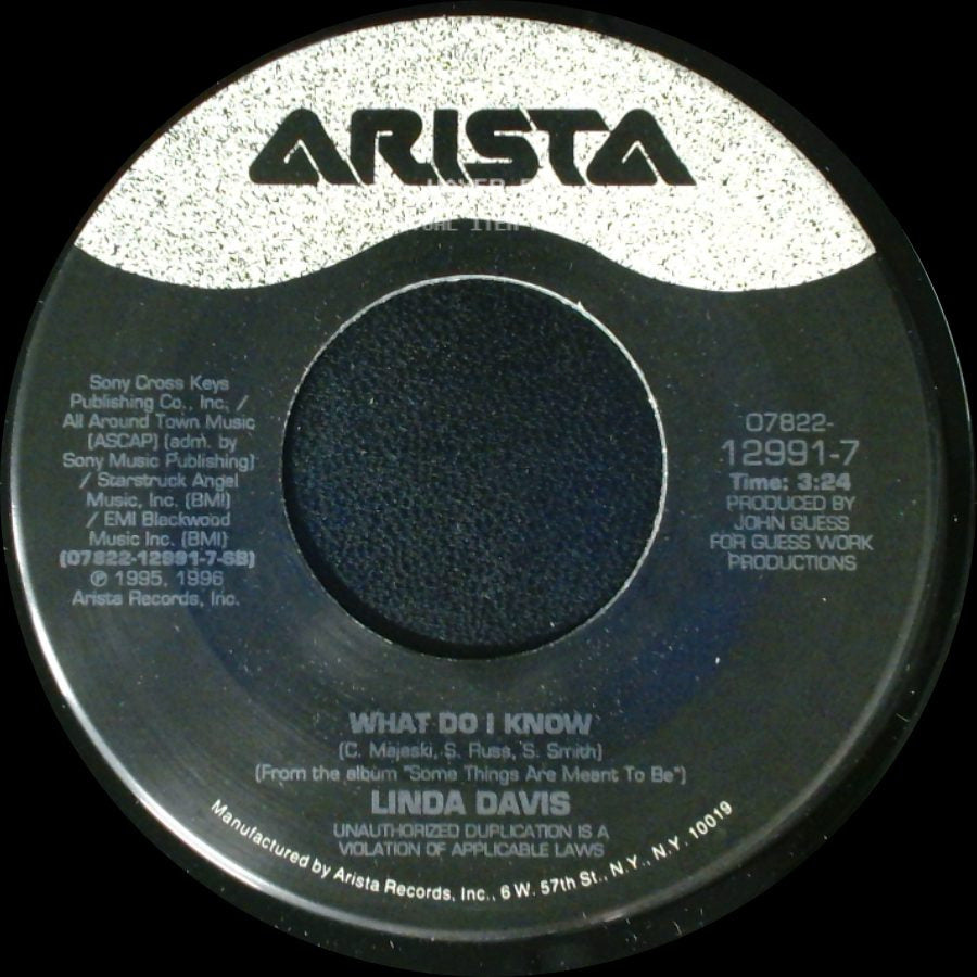 Linda Davis - What Do I Know / A Love Story In The Making side A