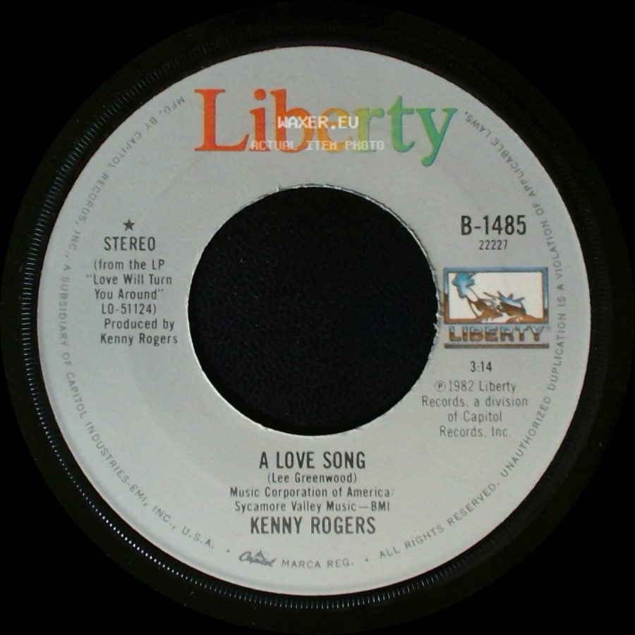 Kenny Rogers - A Love Song / The Fool In Me side A