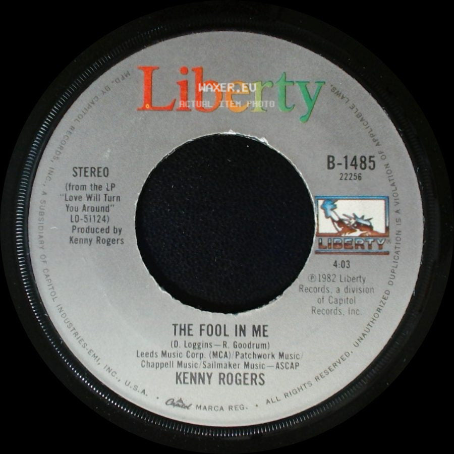 Kenny Rogers - A Love Song / The Fool In Me side B