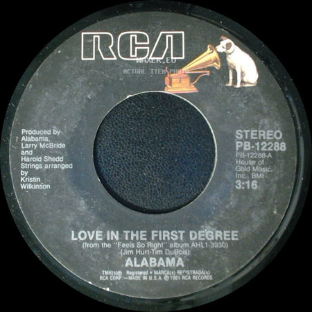Alabama - Ride The Train / Love In The First Degree side B