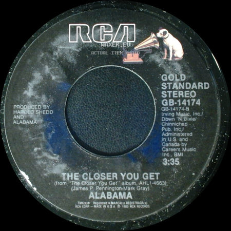 Alabama - The Closer You Get / Love In The First Degree side A