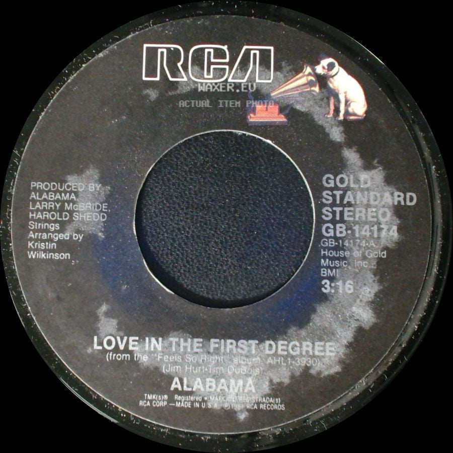 Alabama - The Closer You Get / Love In The First Degree side B