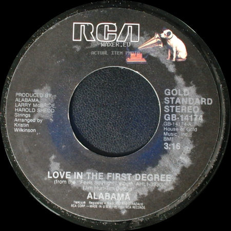 Alabama - The Closer You Get / Love In The First Degree side B