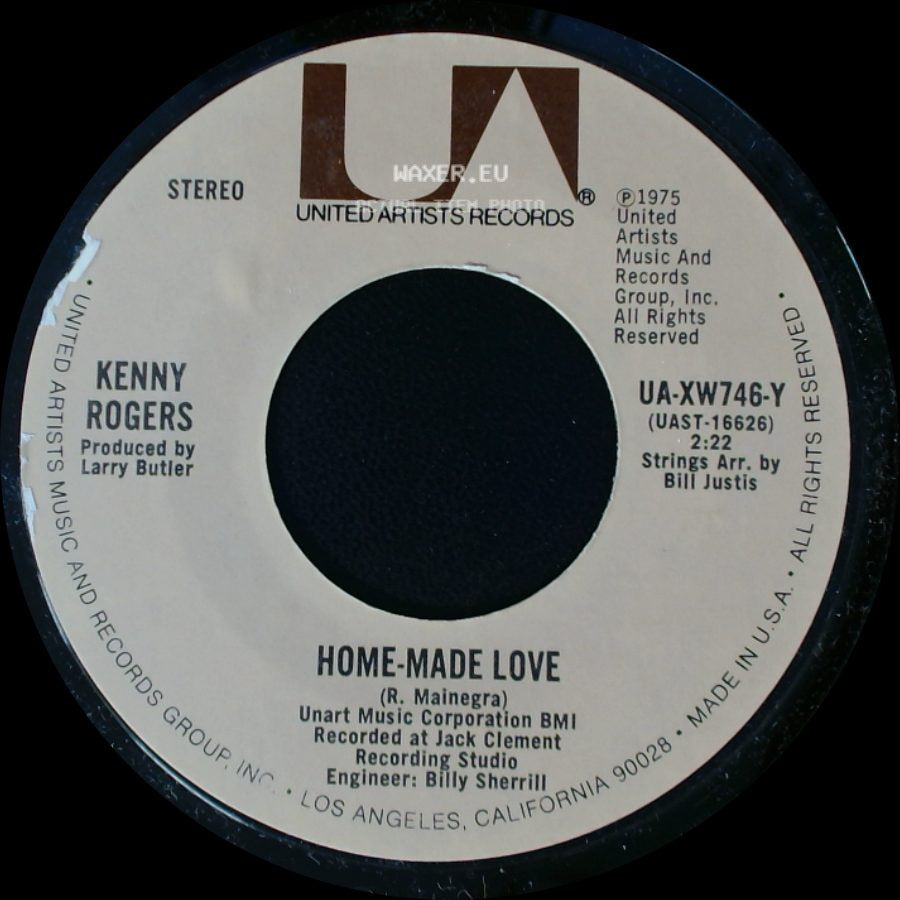 Kenny Rogers - Love Lifted Me / Home-Made Love side B