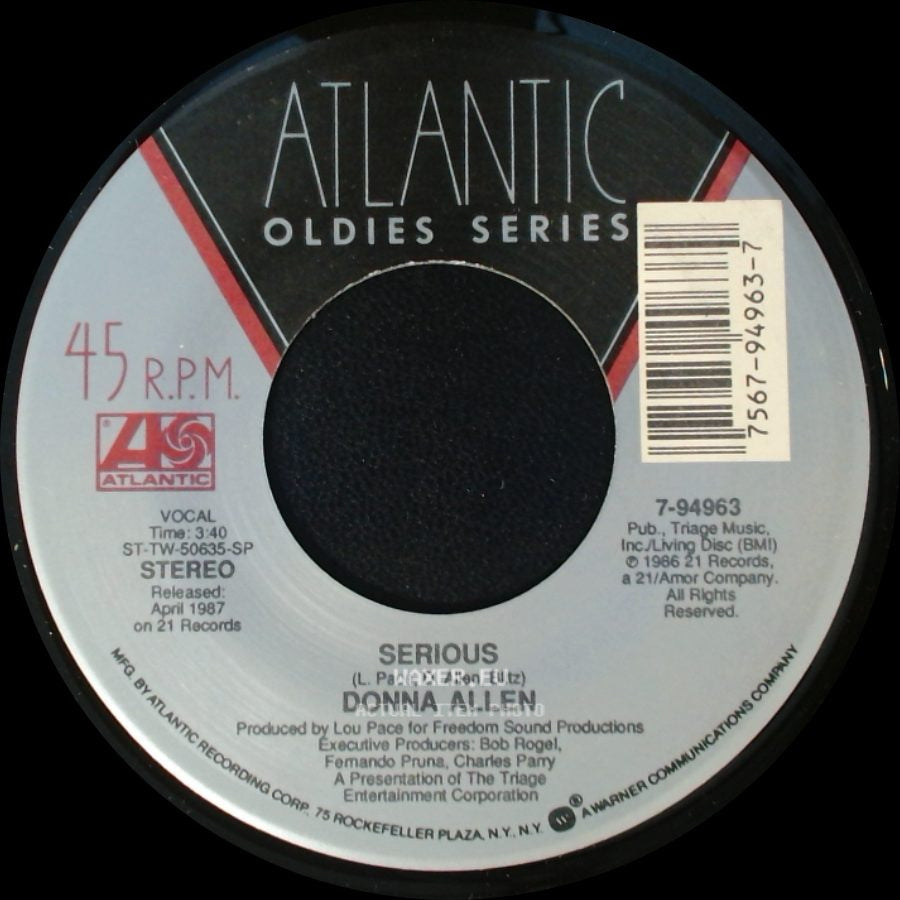 Donna Allen - Serious / Satisfied side A